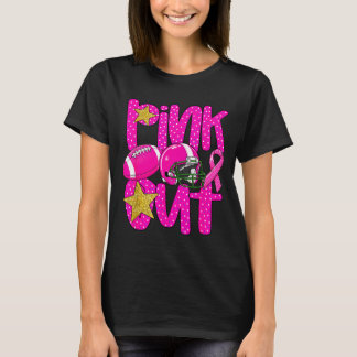 Pink out football pink ribbon breast cancer t shirt