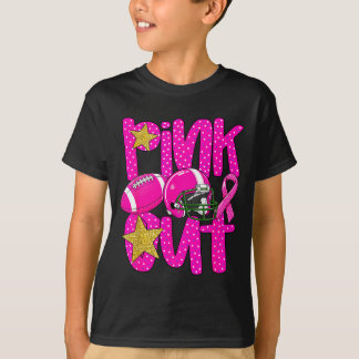 Pink out football pink ribbon breast cancer t shirt