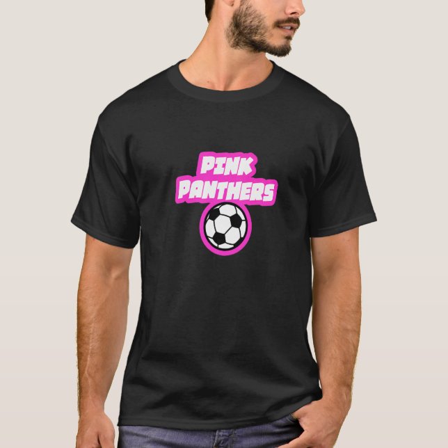 Pink Panthers Rec Soccer T Shirt (Framsida)