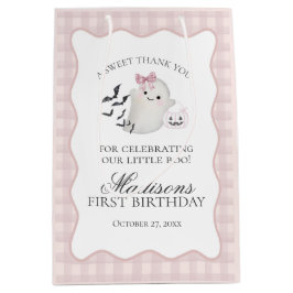 Pink Pastel Little Boo Ghost Birthday Party Favors
