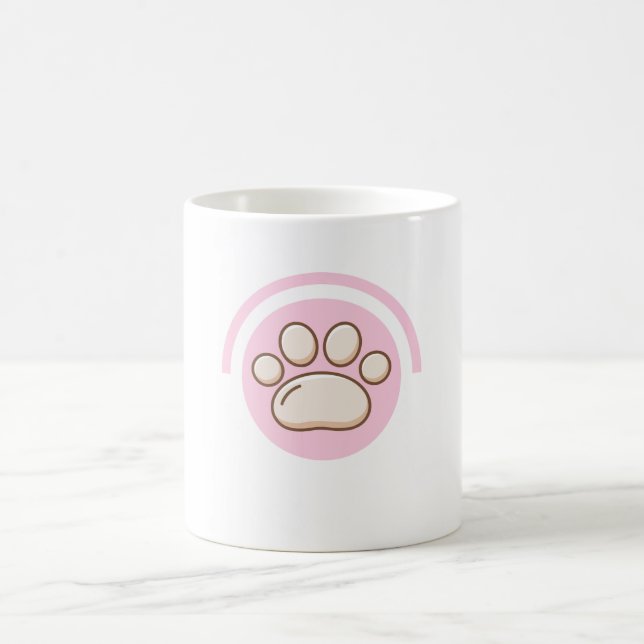 Pink Paw Mug Kaffemugg (Center)