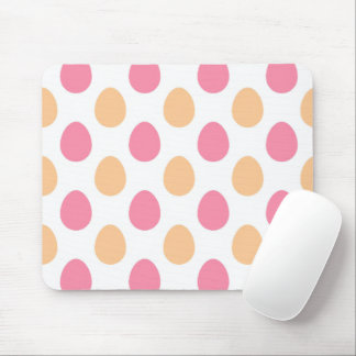 Pink Peach Spring Easter Eggs Paattern Mousepad Musmatta