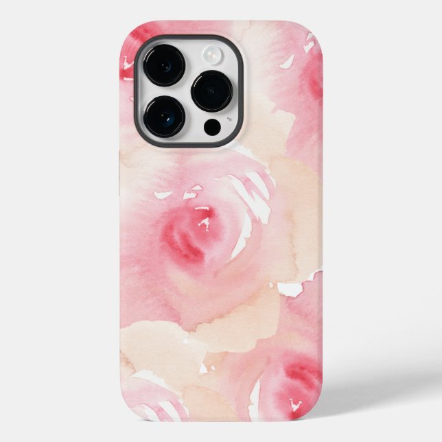 Pink Peach Watercolor Floral (Baksida)