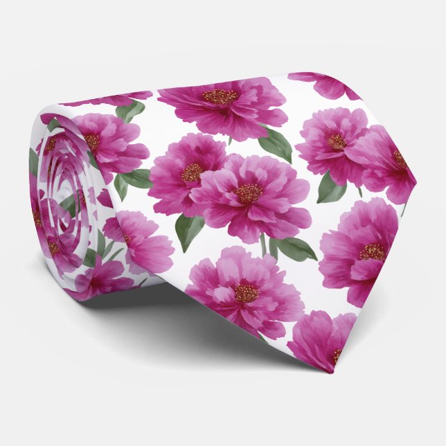 Pink Peony Floral Pattern Slips (Rullad)