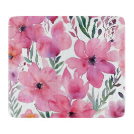 Pink Petals | Watercolor Floral Painted Flowers