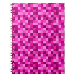Pink Pixels Cover Notebook  Gamer Pattern Journal Anteckningsbok