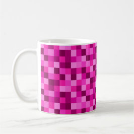 Pink Pixels Printed Coffee Mug Cup Kaffemugg