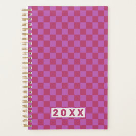 Pink Plum Checkerboard