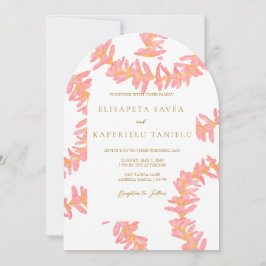 Pink Plumeria Invitation Inbjudningar