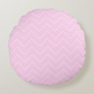Pink Polka Dot Baby Girl Throw Pillow - Round Rund Kudde