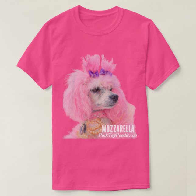 Pink Poodle shirt, poodle shirt T Shirt (Design framsida)