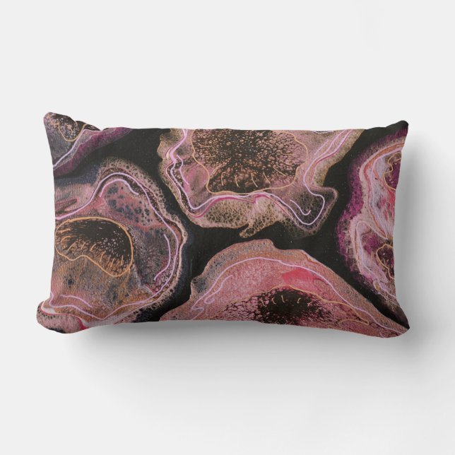 Pink Poppies Throw Pillow Lumbarkudde (Framsida)