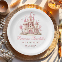 Pink Princess Castle Girl's Birthday Party