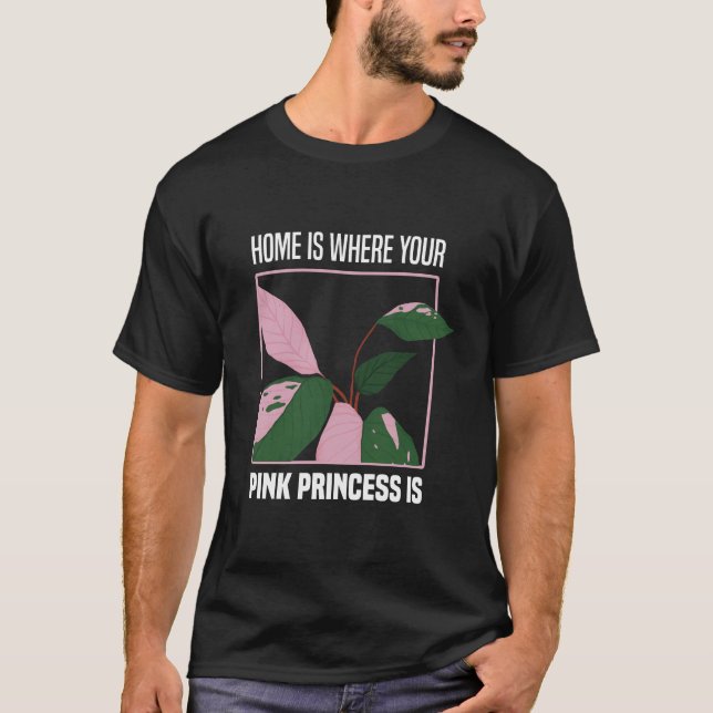 Pink Princess Houseplant Hobby Gardener Gift Ideas T Shirt (Framsida)