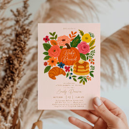 Pink Pumpkin Baby Shower Brunch Invitation Inbjudningar