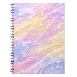 Pink & purple pastel colours AI art  Anteckningsbok