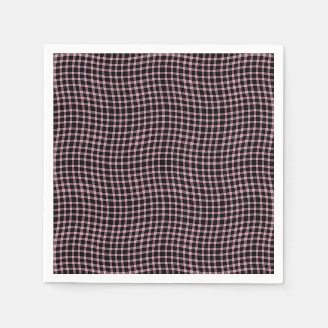Pink Purple Plaid Checker Seamless Pattern Pappersservett (Framsidan)