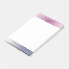 Pink Purple White Minimalist Aesthetic Gradient Post-it Block