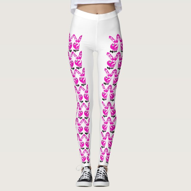 pink rabbit leggings (Framsida)