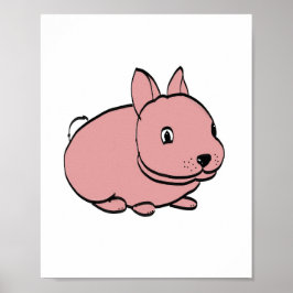 Pink Rabbit Poster