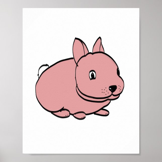 Pink Rabbit Poster (Framsidan)