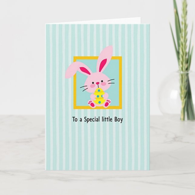 Pink Rabbit Surprise Friend Card Kort (Framsida)