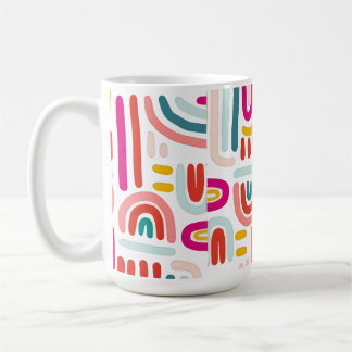 Pink Rainbow Mug – Cute Soft Pastel Coffee Cup Kaffemugg