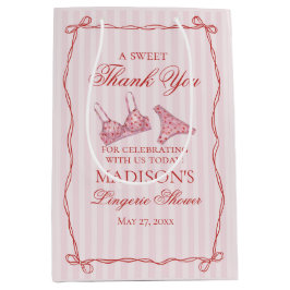 Pink & Red Heart Lingerie Shower Bachelorett Favor