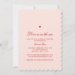 Pink & Red Love is in the Air Bridal Shower Inbjudningar