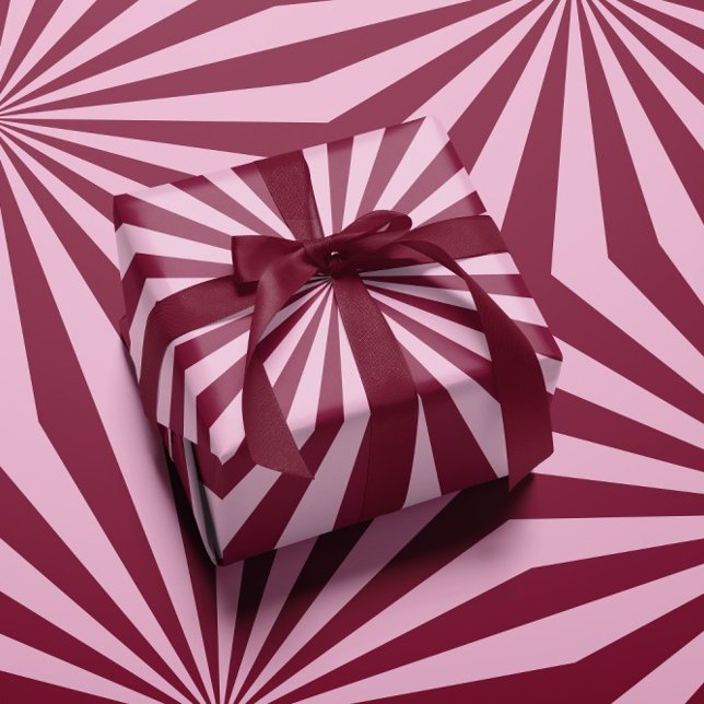 Pink red swirly Wrapping paper Presentpapper (Skapare uppladdad)
