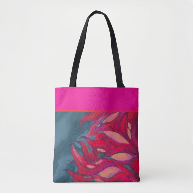 Pink, red tygkasse (Framsida)