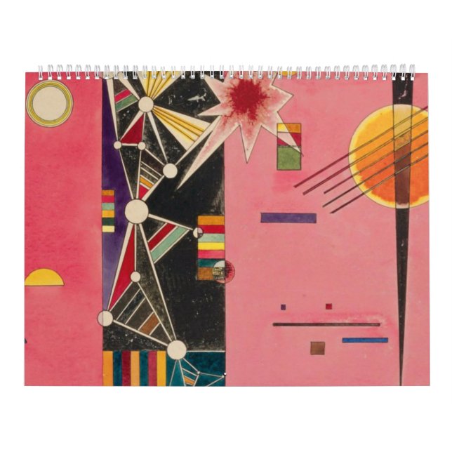 Pink Red Wassily Kandinsky Kalender (Omslag)