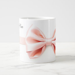 Pink Ribbon Coquette Aesthetic Valentine Jumbo Mugg