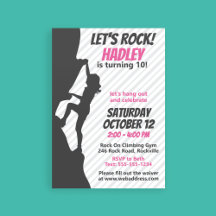 Pink Rock Climbing Birthday | Rock Climbing