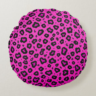 Pink rock girafe rund kudde