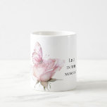 Pink Rose Butterfly Kaffemugg<br><div class="desc">Pink Rose Butterfly</div>