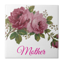Pink Rose elegance Ceramic Tile Kakelplatta