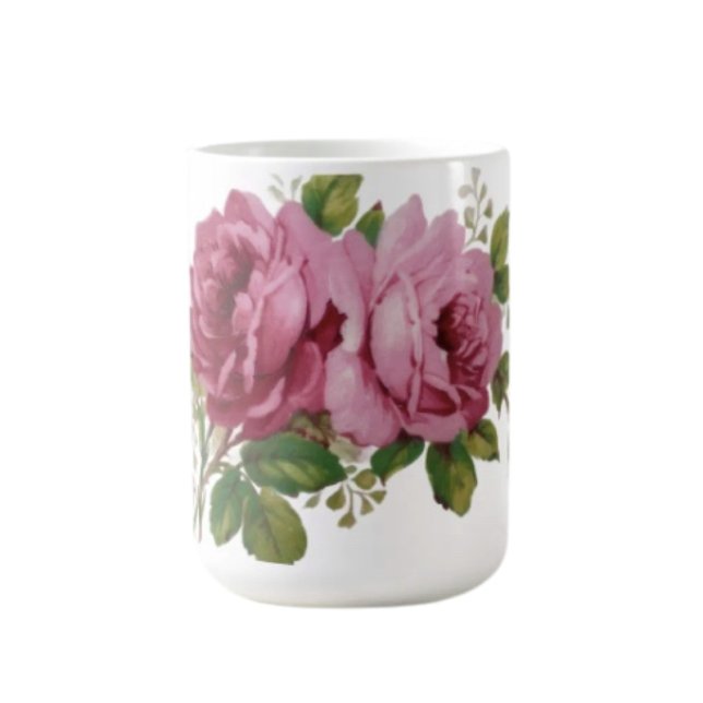 Pink Rose Elegance Kaffemugg (Skapare uppladdad)