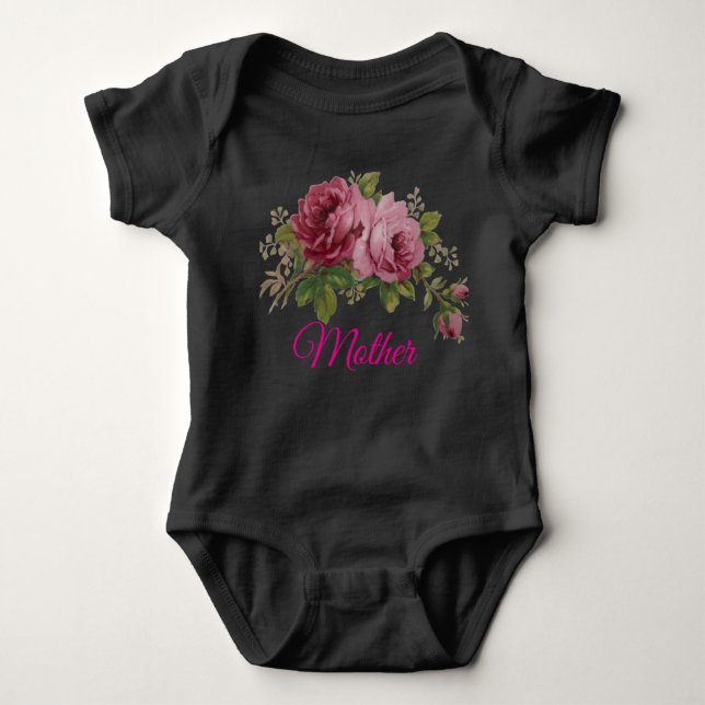 Pink Rose Elegance  T Shirt (Framsida)