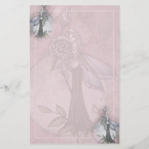 Pink Rose Fairy Pappersvaror av Molly Harrison Brevpapper