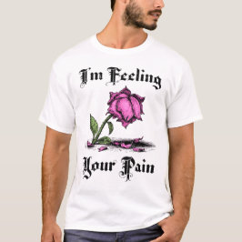 Pink Rose in Despair T Shirt