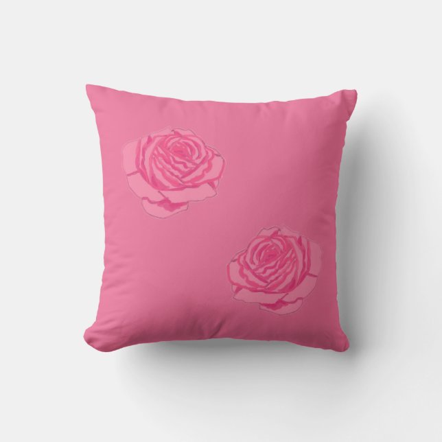 Pink rose kudde (Framsida)