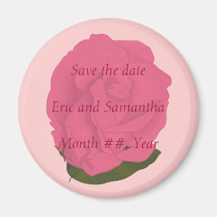 Pink Rose, spara bröllopsmagnet Magnet