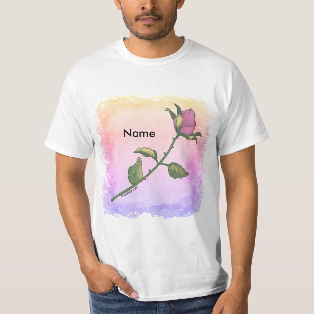 Pink Rose  t-shirt (Framsida)