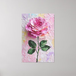 Pink Rose Texture Abstract Wall Art Canvastryck