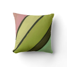 Pink Rosebud Interpretive Art Pillow