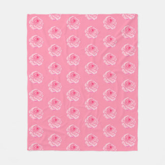 Pink roses fleecefilt