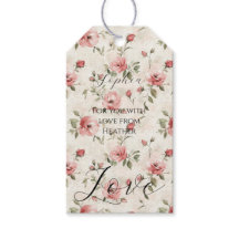 Pink Roses Floral Love Bridal Shower