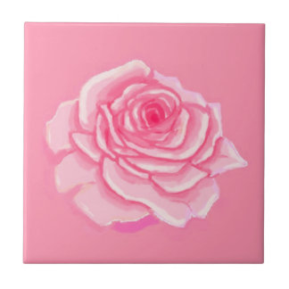 Pink roses kakelplatta