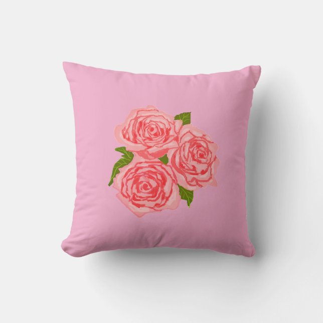 Pink roses kudde (Framsida)